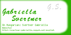 gabriella svertner business card